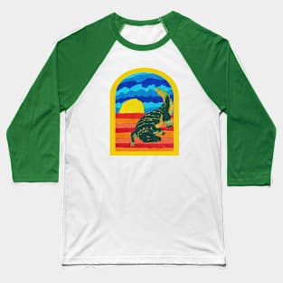 Alligator Everglades Design Baseball T-Shirt